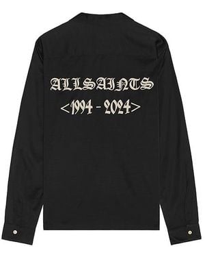 AllSaints Troya Long Sleeve Shirt - Black