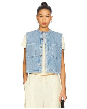 seventy + mochi Weste Quilted Pablo - Blau