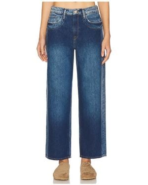Triarchy Kelly Cropped Mid Rise Straight - Blue