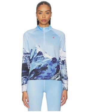 Perfect Moment 1/4 Zip Base Layer Top - Blue