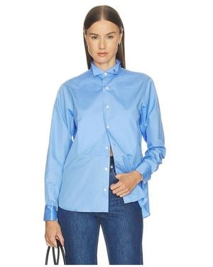 HOMMEGIRLS Camisa De Esmoquin En Color Azul Talla (También En M, S, Xs)