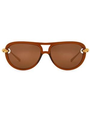 Bottega Veneta Sonnenbrille New Knot - Braun