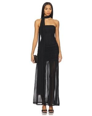 Runaway the Label Lillie Corset Maxi Dress - Black