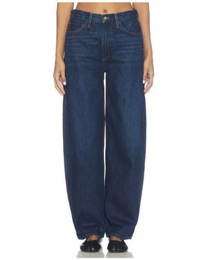 FAVORITE DAUGHTER The Mercer Mid Rise Easy Barely Barrel Jean - Blue