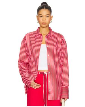 Joe's Jeans Boyfriend Button Down Shirt - Red