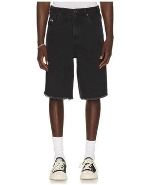 Honor The Gift Frayed Edge 11 Denim Bermudas - Black