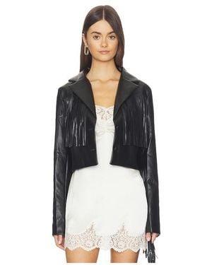 MORE TO COME Viola Faux Leather Jacket - Black