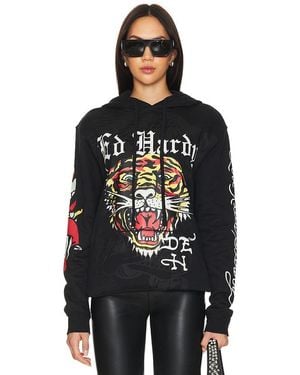 Ed Hardy Tiger Dagger Hoodie - Black