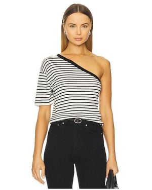 Lisa Yang Mirana Stripes Top - White