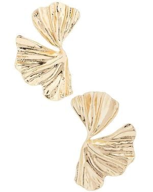 Shashi Palmera Earring - Metallic