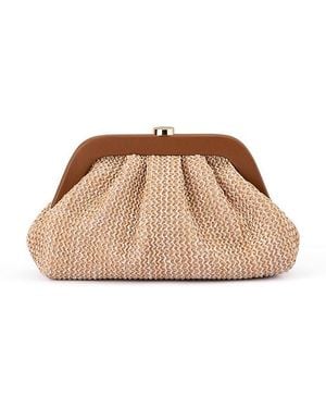 OLGA BERG Clutch Tejido Ash En Color Bronce Talla - Neutro