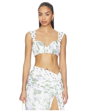 Sonya Moda India Top With Scarf En Color Blanco Talla (También En Xs, S, M)