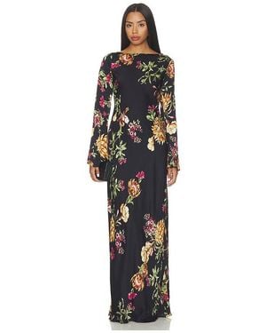 Hemant & Nandita Maxivestido Bias Maxi Dress En Color Negro Talla (También En M, S, Xs, Xxs)