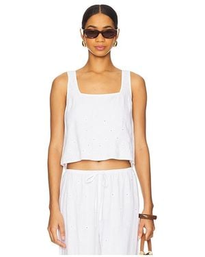 Bella Dahl Top Sin Mangas Top En Color Blanco Talla (También En M)