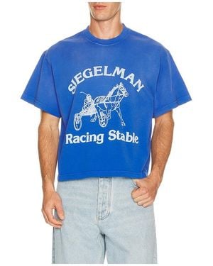Siegelman Stable Racing Stable Boxy Tee - Blue