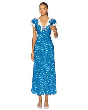 RIXO London Amari Dress - Blue