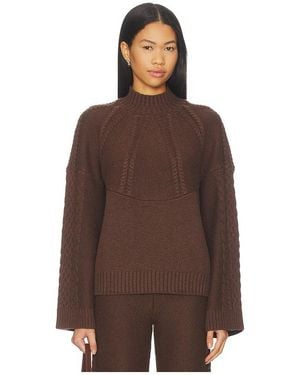 Tularosa Marcella Mock Neck Jumper - Brown