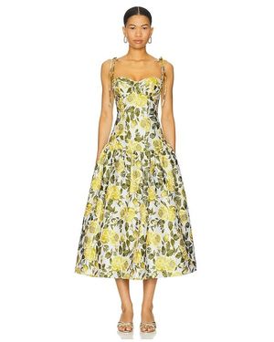 Katie May Dee Midi Dress - Yellow