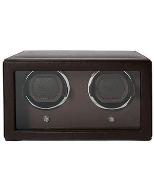 Wolf Cub Double Watch Winder With Cover - Black