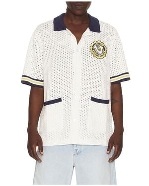 TRUE RELIGION Horseshoe Crest Knit Shirt - White