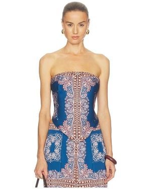 MISA Los Angles X Revolve Mae Top - Blue