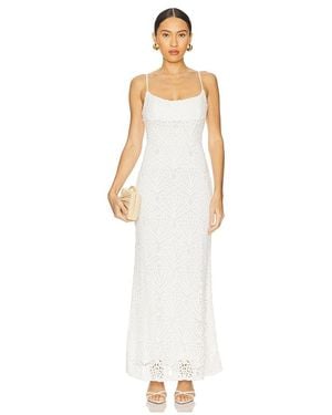 Bardot Adoni Crochet Midi Dress - White
