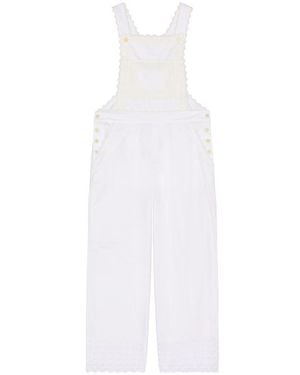 Helsa The Summer Overalls With Vintage Swiss Embroidery En Color Blanco Talla (También En Xs, S, M, Xl)