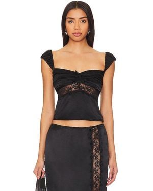 MAJORELLE Maura Top - Black