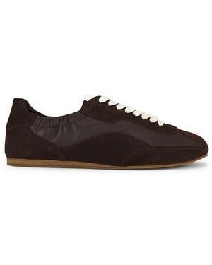 Jonathan Simkhai Eden Elasticized Leather Combo Sneaker - Black