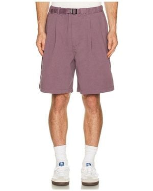 KAPPY DESIGN Two Tuck Wide Half Trousers - Purple