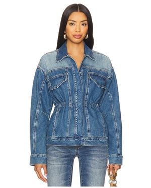 GOOD AMERICAN Jacke Barrel Sleeve - Blau