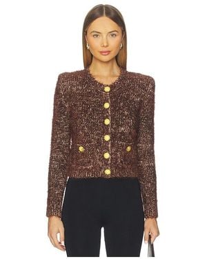 L'Agence 'Agence Una Knit Cardigan - Brown