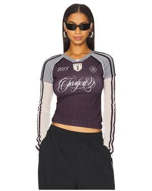 Jaded London Oberteil Triple Layered Football - Mehrfarbig