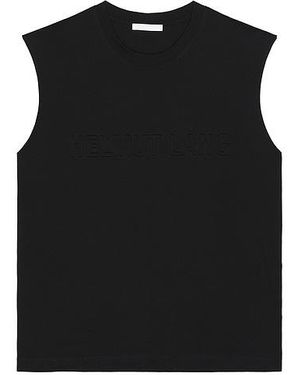 Helmut Lang Top Embossed - Schwarz