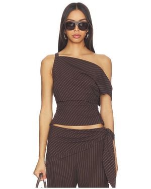 Bec & Bridge Andre Asym Top - Brown