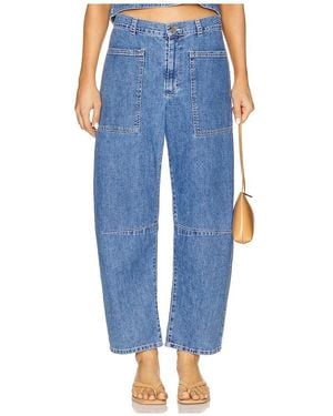 Velvet By Graham & Spencer Farah Straight Jeans - Blue
