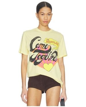 Junk Food The Beatles Come Together Tee - Yellow