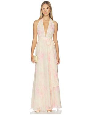 LoveShackFancy Kleid Lilah - Natur