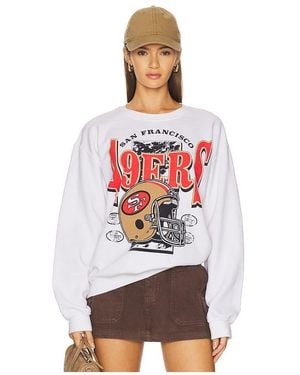 Junk Food 49Ers Conversion Crew Fleece Sweatshirt - White