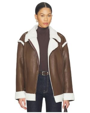 SNDY'S Chaqueta London Oversized Biker En Talla (También En M, S, Xl, Xs, Xxs) - Marrón