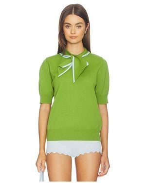 Essentiel Antwerp Jonda Contrast Color Polo - Green