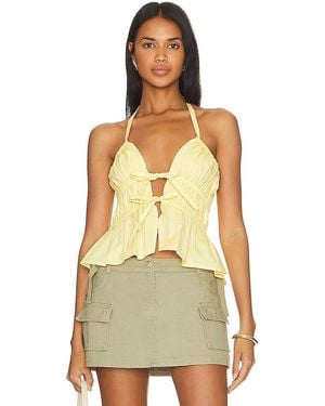 Lovers + Friends Dalia トップ - イエロー