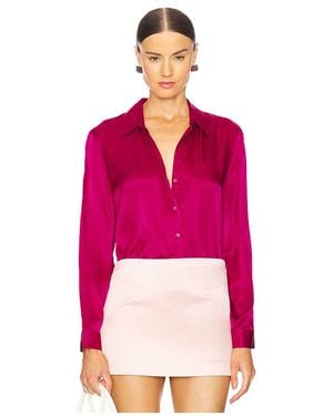 L'Agence 'Agence Tyler Long Sleeve Blouse - ピンク