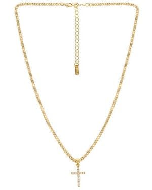 Natalie B. Jewelry Korsa Cross ネックレス - ホワイト