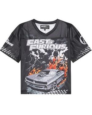 Reason Fast & Furious Mesh Football Jersey En Color Negro Talla (También En M, S, Xl/1X)