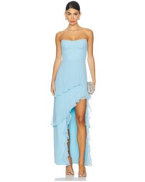 Amanda Uprichard Maxikleid Magnolia - Blau