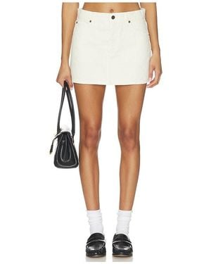 FRAME The Mini Skirt - White