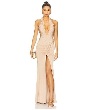 AWAVE Studio Chest And Leg Long Dress - White