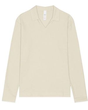 Rhone Seaside Terry Long Sleeve Polo - White