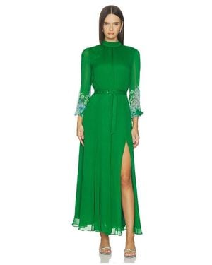 Saloni Jacqui-D Dress - Green